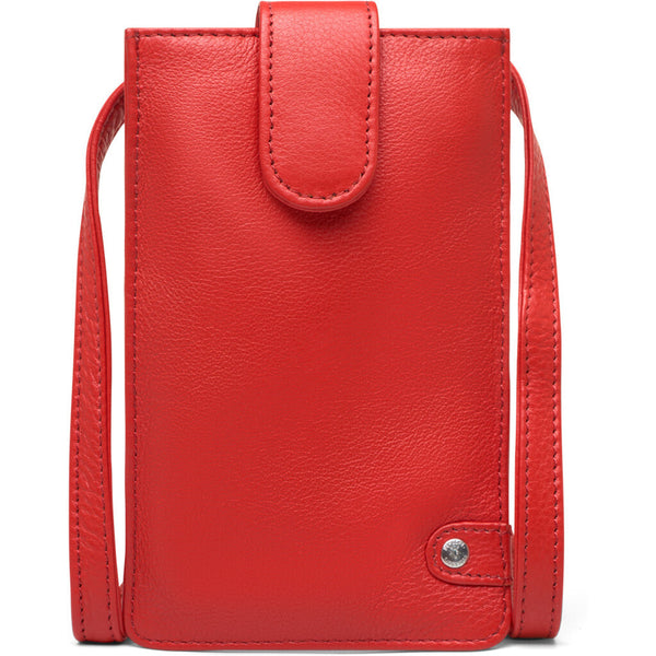 DEPECHE Mobile bag in soft leather and simple design Mobilebag 043 Red