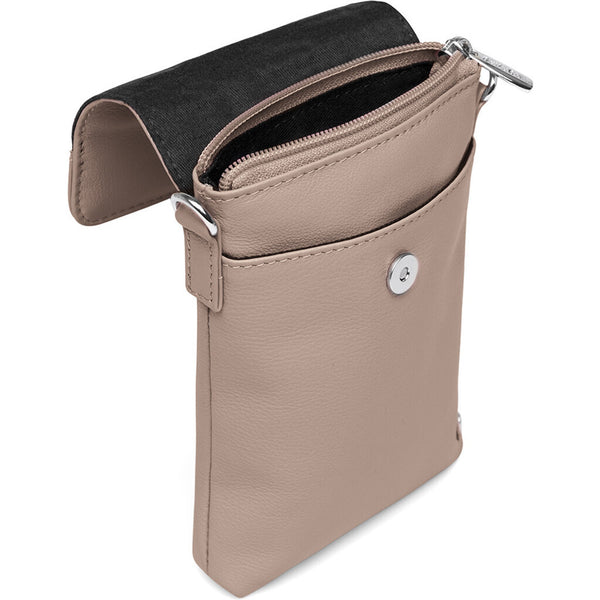 DEPECHE Mobile bag in soft leather and timeless design Mobilebag 038 Dusty taupe
