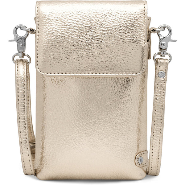 DEPECHE Mobile bag in soft leather and timeless design Mobilebag 108 Champagne