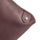 DEPECHE Mobile bag in soft leather and timeless design Mobilebag 161 Dark brown