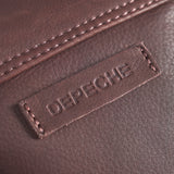 DEPECHE Mobile bag in soft leather and timeless design Mobilebag 161 Dark brown