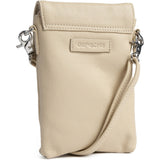 DEPECHE Mobile bag in soft leather and timeless design Mobilebag 202 Vanilla