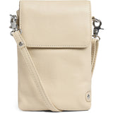 DEPECHE Mobile bag in soft leather and timeless design Mobilebag 202 Vanilla