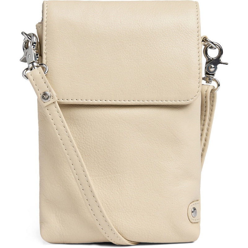 DEPECHE Mobile bag in soft leather and timeless design Mobilebag 202 Vanilla