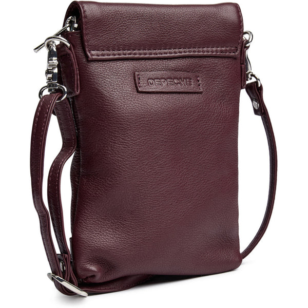 DEPECHE Mobile bag in soft leather and timeless design Mobilebag 305 Ox Blood
