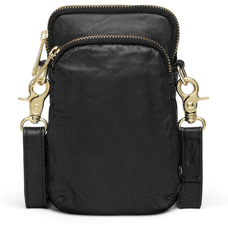 DEPECHE Mobile bag in soft vintage look leather Mobilebag 097 Gold