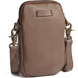 DEPECHE Mobile bag in soft vintage look leather Mobilebag 250 Dark Taupe