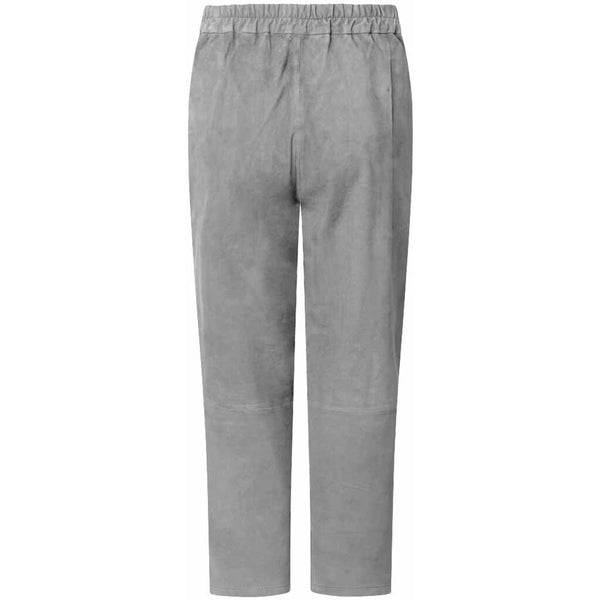 Depeche leather wear Modern and cool pants in soft suede quality Pants 203 Silver