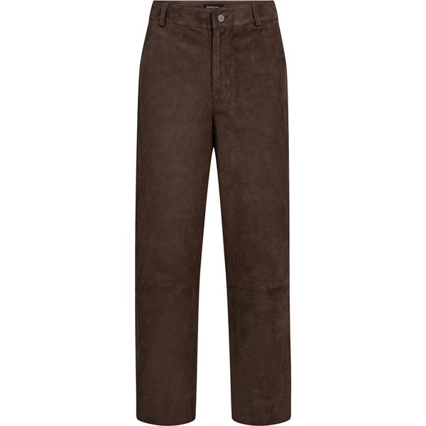 Depeche leather wear Naomi HW suede 7/8 length Pants 217 Deer