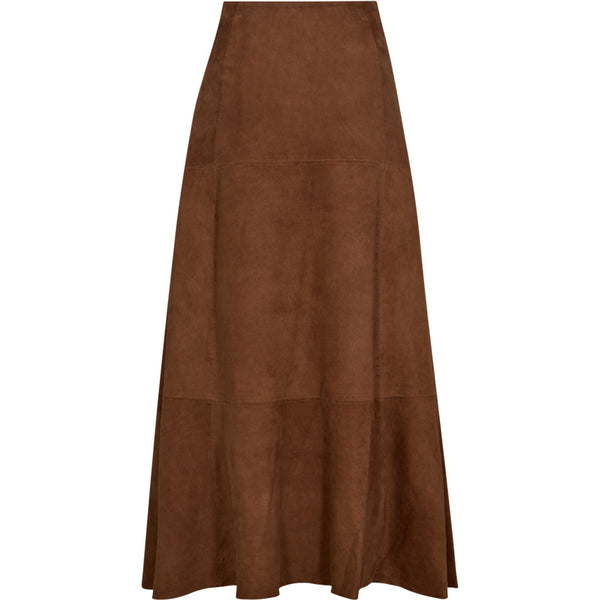 Depeche leather wear Naomi suede skirt Skirts 014 Cognac