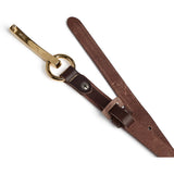 DEPECHE Narrow Belt Belt 161 Dark brown