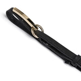 DEPECHE Narrow Belt Belt 190 Black/Gold