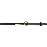 DEPECHE Narrow Belt Belt 190 Black/Gold