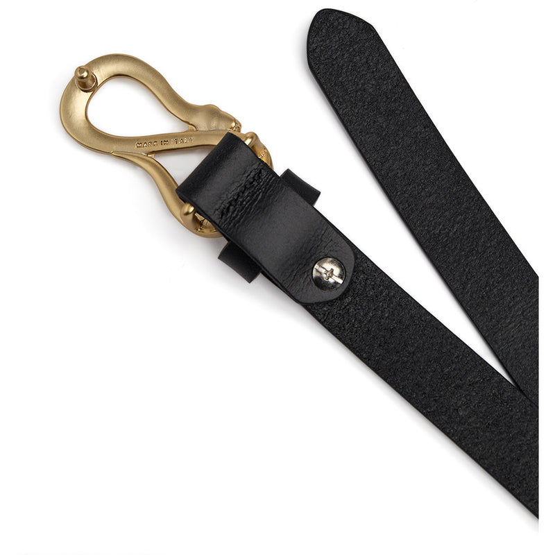 DEPECHE Narrow Belt Belts 190 Black / Gold