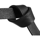 DEPECHE Narrow leatherbelt with beautiful buckle Belts 099 Black (Nero)