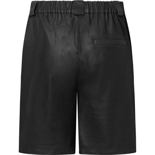 Depeche leather wear Nice leather shorts in soft quality Shorts 099 Black (Nero)