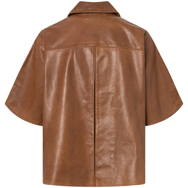 Depeche leather wear Nini leather jacket with beautiful details Jackets 005 Vintage cognac