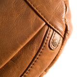 DEPECHE Oversize leather bumbag in high and soft quality Bumbag 014 Cognac