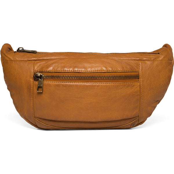 Oversize leather bumbag in high and soft quality / 13860 - Cognac – DEPECHE