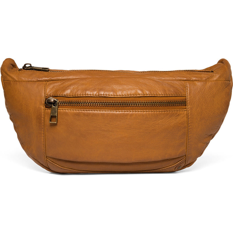 DEPECHE Oversize leather bumbag in high and soft quality Bumbag 014 Cognac