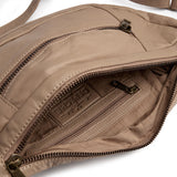 DEPECHE Oversize leather bumbag in high and soft quality Bumbag 168 Latte