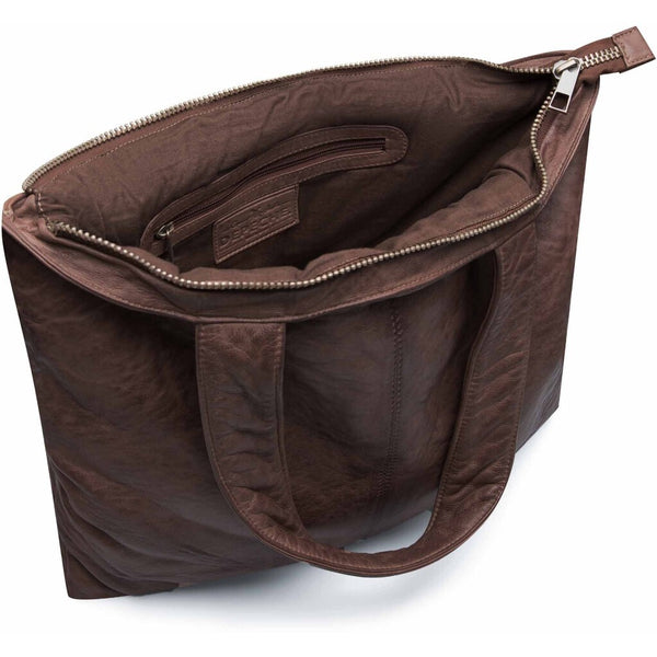 DEPECHE Oversize shopper bag in vintage look Shopper 068 Winter brown