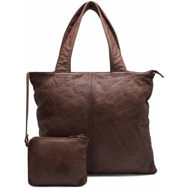 DEPECHE Oversize shopper bag in vintage look Shopper 068 Winter brown