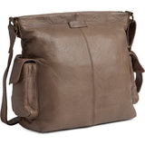 DEPECHE Powerfield sheep leather shopper Shopper 250 Dark Taupe