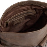 DEPECHE Powerfield sheep leather shopper Shopper 250 Dark Taupe