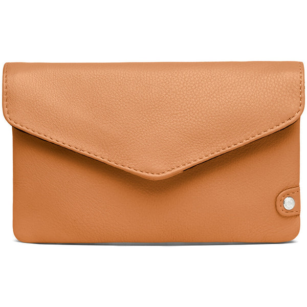 DEPECHE Purse/waist bag in soft leather and timeless design Purse / Credit card holder 014 Cognac