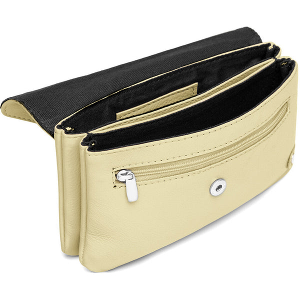 DEPECHE Purse/waist bag in soft leather and timeless design Purse / Credit card holder 060 Yellow