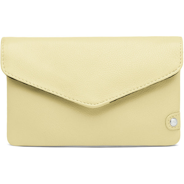 DEPECHE Purse/waist bag in soft leather and timeless design Purse / Credit card holder 060 Yellow