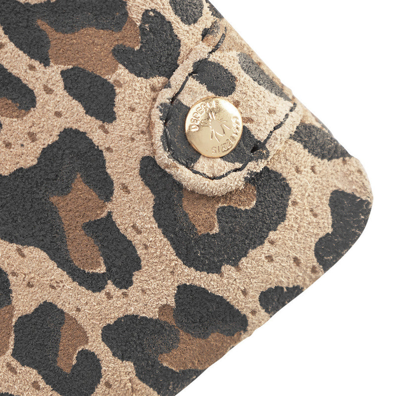 DEPECHE Purse/waist bag in soft leather and timeless design Purse / Credit card holder 082 Leopard