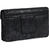DEPECHE Purse/waist bag in soft leather and timeless design Purse / Credit card holder 142 Black Snake