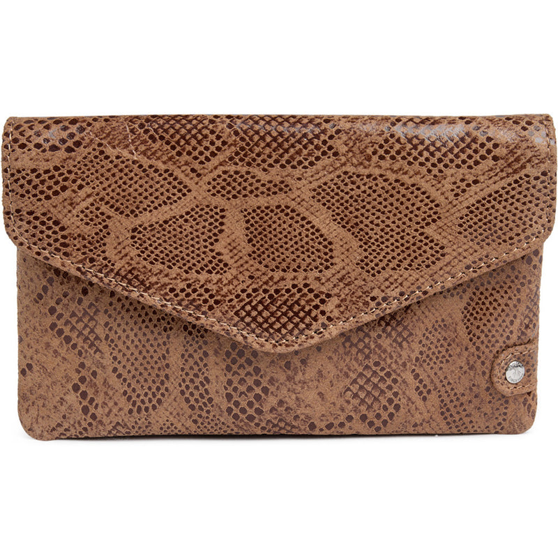 DEPECHE Purse/waist bag in soft leather and timeless design Purse / Credit card holder 289 Camel Snake