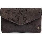 DEPECHE Purse/waist bag in soft leather and timeless design Purse / Credit card holder 340 Mocca Snake