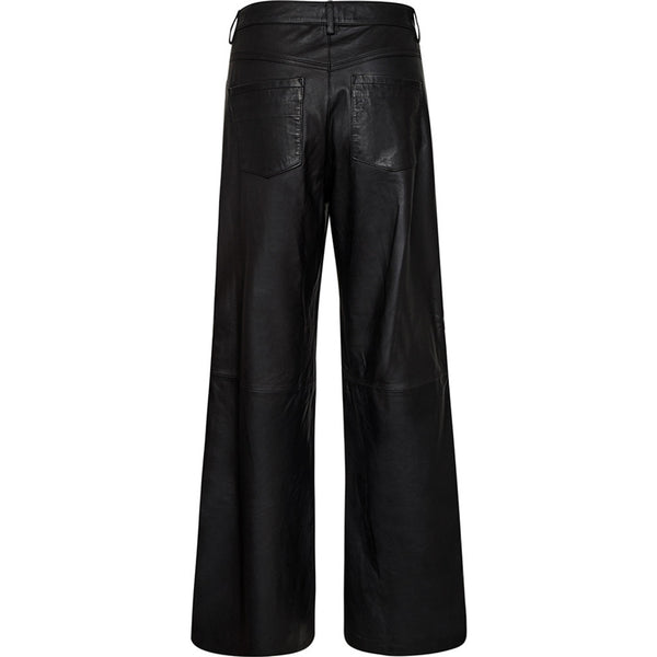 Depeche leather wear RachelDEP HW Pants Full Length Wide Leg Pants 099 Black (Nero)