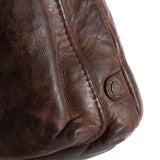 DEPECHE Raw and nice crossbody bag in soft leather Cross over 068 Winter brown