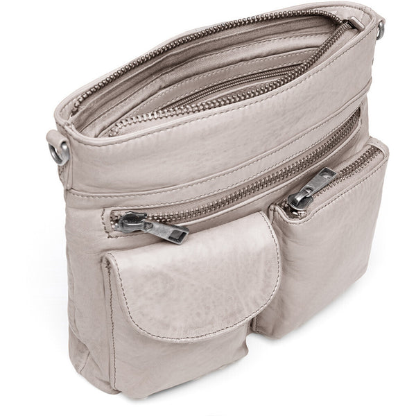 DEPECHE Raw and nice crossbody bag in soft leather Cross over 160 Concrete