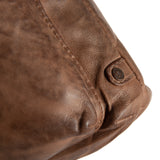 DEPECHE Raw and nice crossbody bag in soft leather Cross over 173 Chestnut