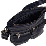 DEPECHE Raw and nice crossbody bag in soft leather Cross over 178 Navy