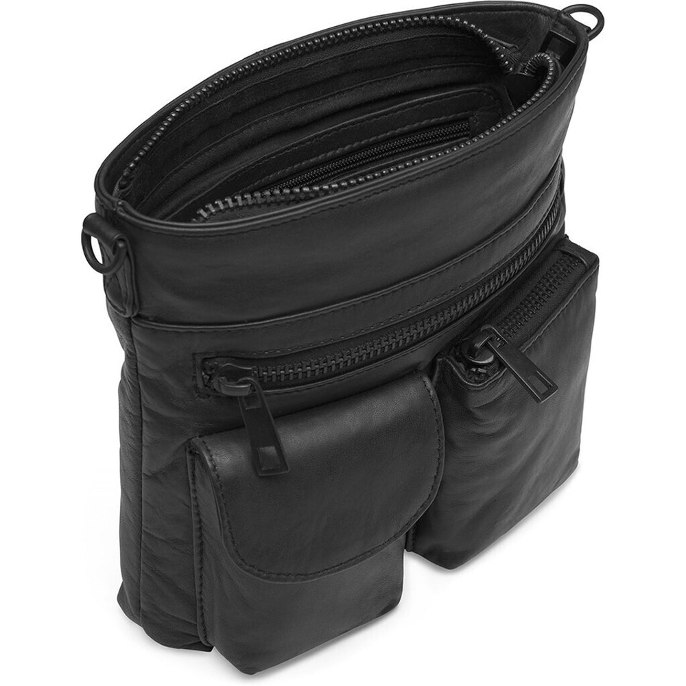 Black soft leather crossbody bag new arrivals