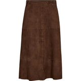 Depeche leather wear Rosie suede skirt Skirt 311 Wood