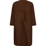 Depeche leather wear Sandy suede shirt dress Shirts 307 Choco