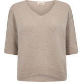 Depeche Clothing Sarah Alpaca v-neck knit Knitwear 011 Sand