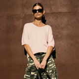 Depeche Clothing Sarah Alpaca v-neck knit Knitwear 045 Dusty Rose