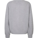 Depeche Clothing Sarah alpaca knit cardigan Knitwear 332 Light Grey Melange