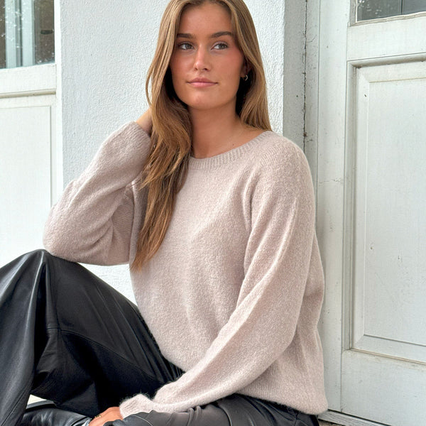 Depeche Clothing Sarah alpacha knit Knitwear 011 Sand