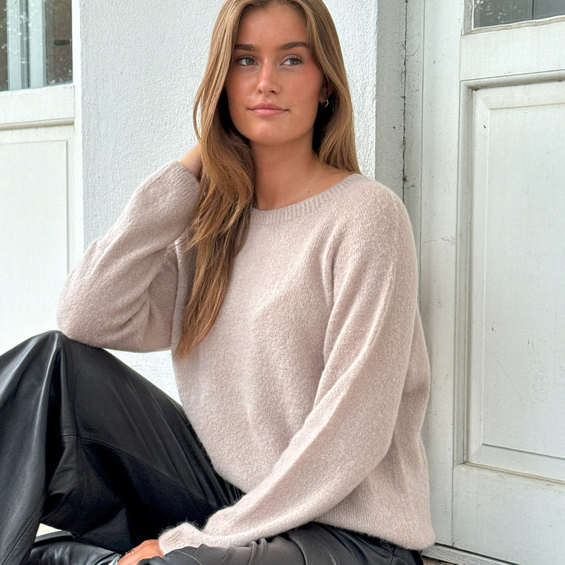 Depeche Clothing Sarah alpacha knit Knitwear 011 Sand