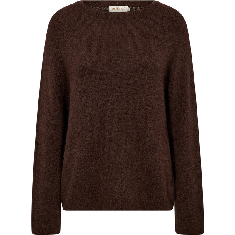 Depeche Clothing Sarah alpacha knit sweater Knitwear 015 Brown